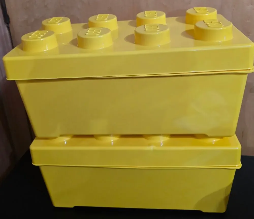 Lego Yellow 8-Stud Plastic Brick (Set of 2)